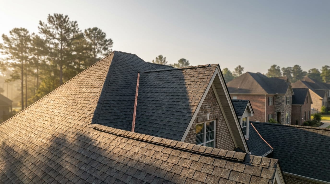 Page Roofing & Contracting — roof plane morning
